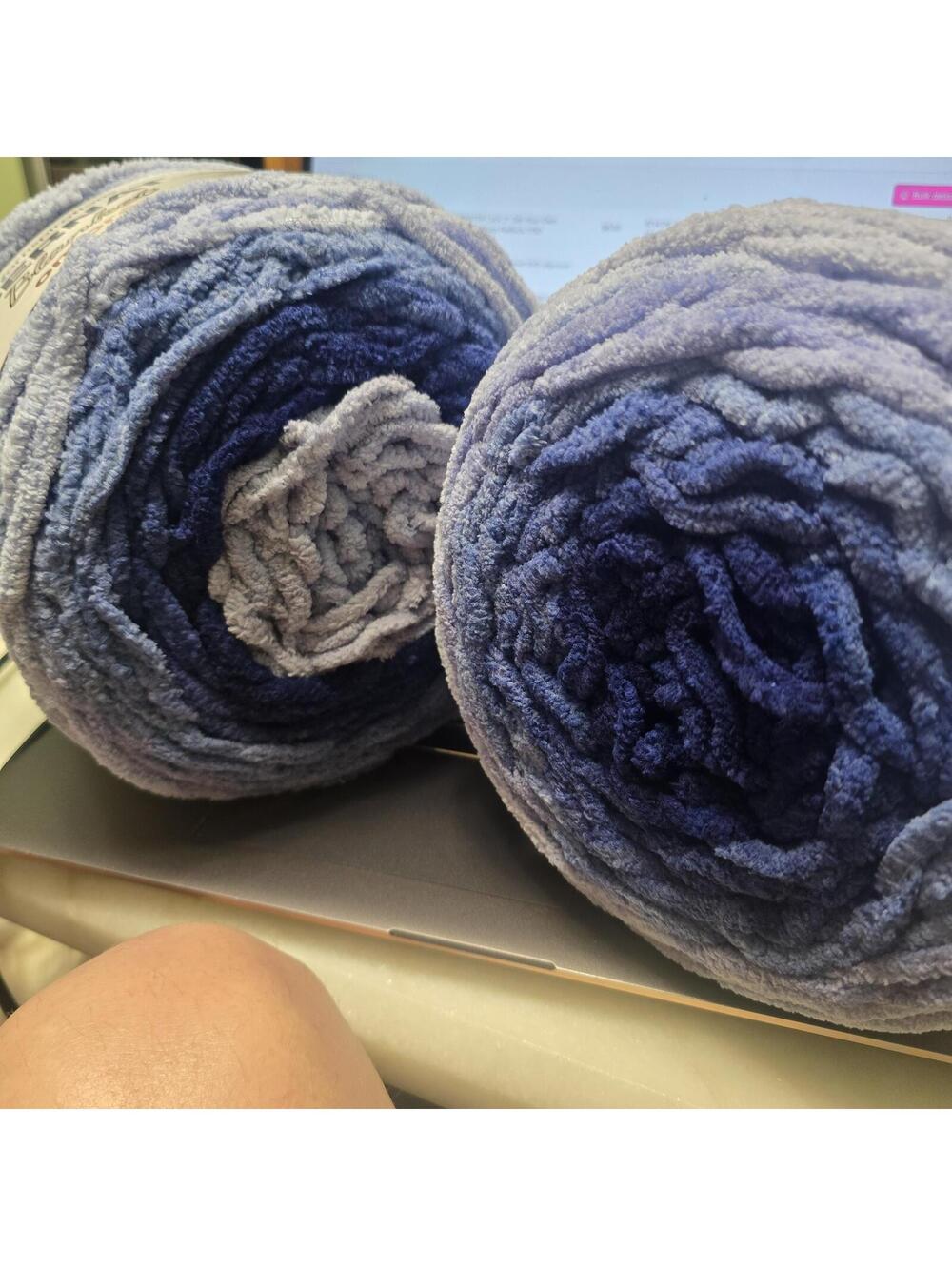 2 Pack - Bernat Blanket Ombre Yarn-Navy Ombre - 161036-36005